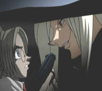 Alucard & Integra, Hellsing, love, kiss